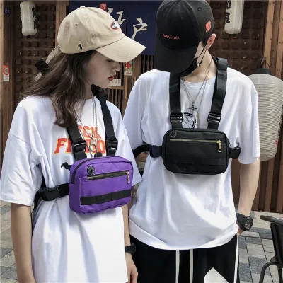 Новинка, нагрудная сумка для мужчин и wo, Мужская тактическая сумка-жилет, повседневная функциональная нагрудная сумка, уличная сумка для мальчика, поясная мужская сумка