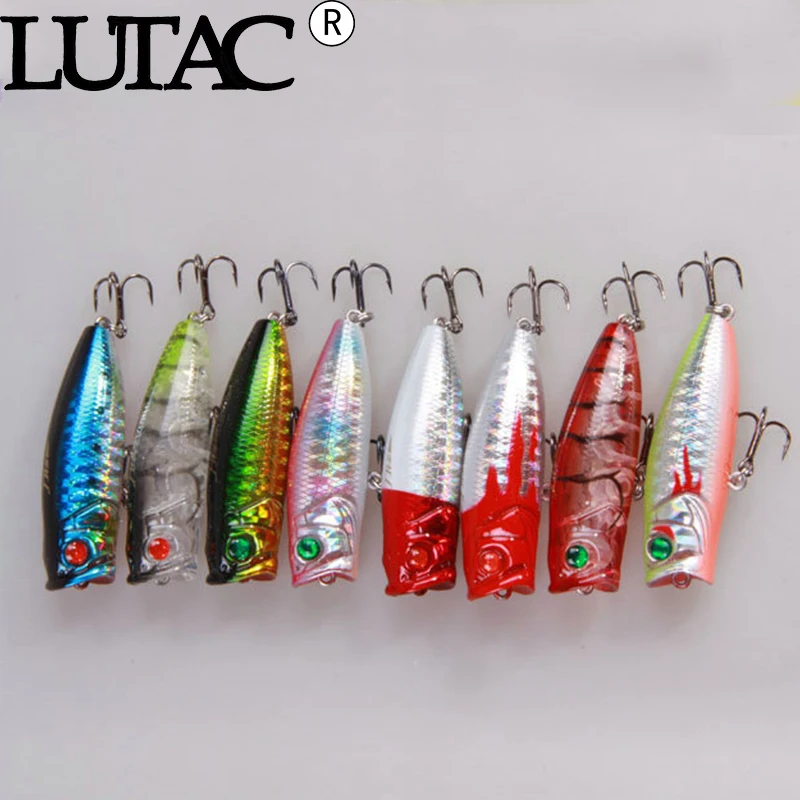 8 шт. смешанные цвета LUTAC бесплатная доставка оптовая продажа popper top плавающие