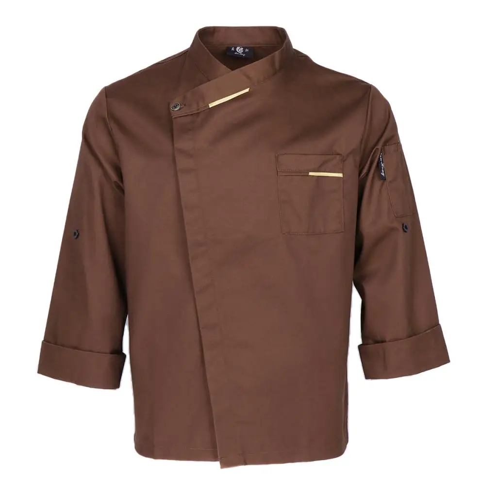 Шеф-повара пальто куртка с длинными рукавами Кухня Питание Baker персонала Рабочая одежда