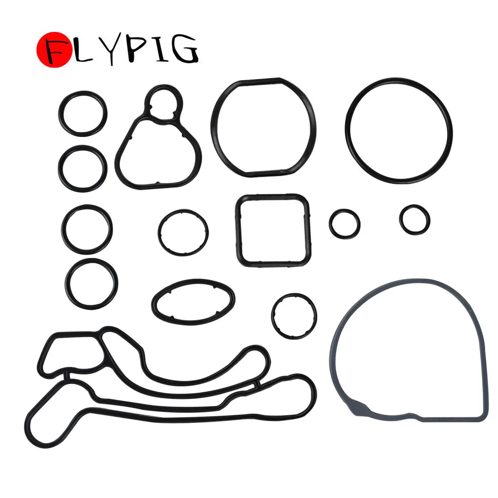 FLYPIG Engine Oil Cooler Gasket Seal for Chevrolet Cruze Aveo Sonic Full 15 PCS