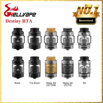 

Hot sale! 2ml/4ml Original Hellvape Destiny RTA Atomizer wi/ Single Coil Building & 24mm Diameter E-cig Atomizer VS Dead Rabbit