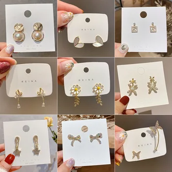 

Bohemia Crystal Star Heart Shape Drop Earrings for Women Party Jewelry female Ear pendientes boucle d'oreille femme eh935