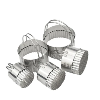 

Five-Piece Wave-Shaped Cake Mold All Stainless Steel Cake Mold