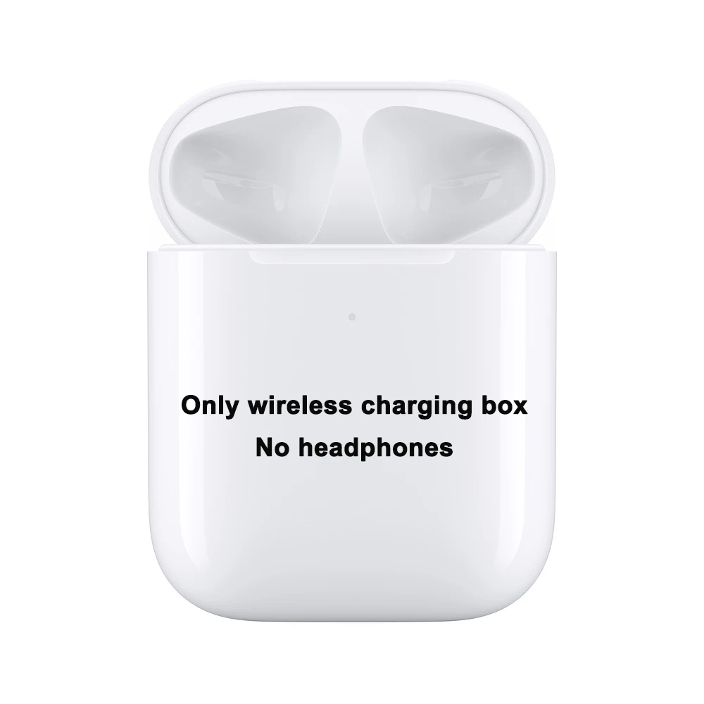 Список Apple AirPods 2nd с беспроводной зарядный чехол, беспроводные наушники Bluetooth для iPhone MacBook Apple Watch - Цвет: Only a charging box