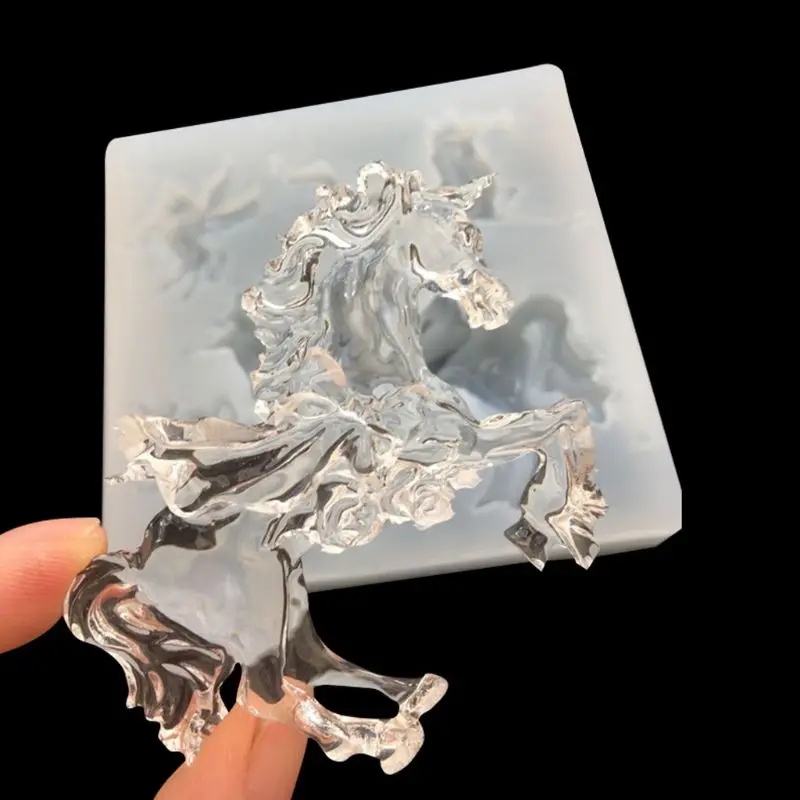 Мини 3D Летающая лошадь форма силиконовая эпоксидная смола УФ клей ремесла плесень творческий DIY искусство кулон брошь ювелирные изделия инструмент аксессуар