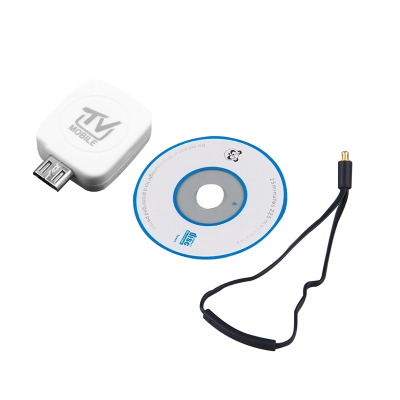 Мини Micro-USB DVB-T цифровое мобильное телевидение тюнер приемник для Android телефон/планшет белый
