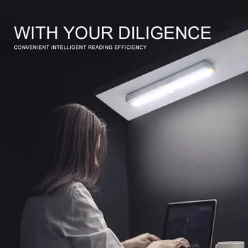 

Rechargeable Dormitory Bedside Rechargeable Table Lamp Eye ProtectionLamp Infrared PIR LED Cabinet Light