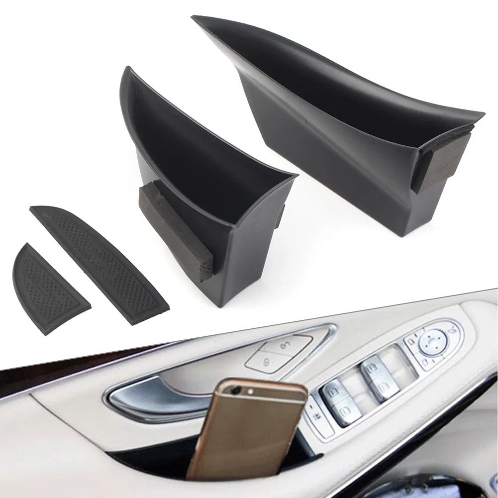 2PCS Car Front Door Storage Box Organizer Container Holder For Mercedes Benz S class W222 320 400 500 2014 2015 2016 2017 LHD | Автомобили