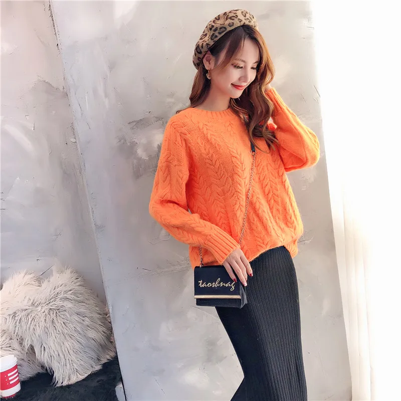 OHCLOTHING 9084 real shot утолщенный Яркий шелковый свободный свитер с большой вставкой 75 склад 3 ряда 3 полки