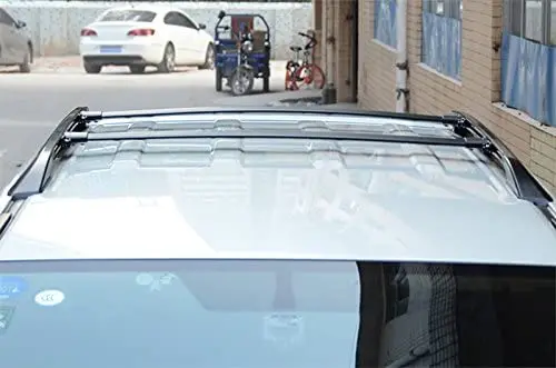 Cabidos para Toyota-land Transversais de Alumínio da Cremalheira do Telhado do Trilho de Telhado Pces Cruiser 2008-2020 Barras Transversais-preto 4 Fj200 Lc200 6 Cheap Caixas e racks p telhado