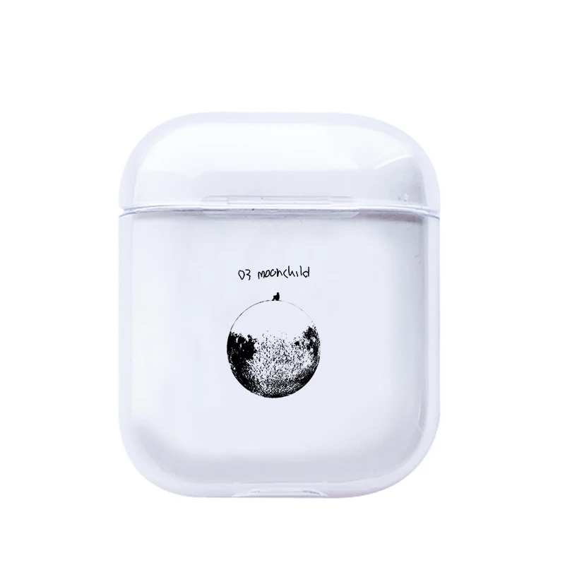 XH0130-16 Роскошный чехол с рисунком карты для Apple Airpods, милый прозрачный жесткий Bluetooth защитный чехол для наушников для Air pods, 2 Чехол - Цвет: XH0130-16