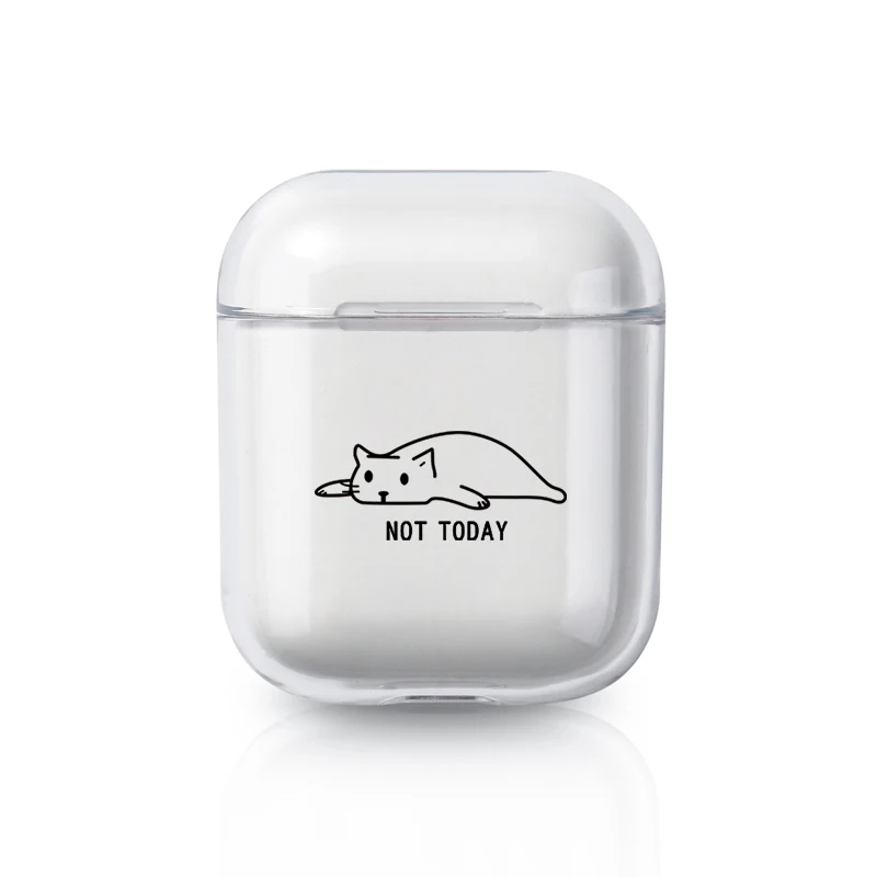119 Чехол для AirPods 2 1, чехол, Coque, беспроводные Bluetooth наушники, прозрачный силиконовый Жесткий чехол на Air Pods, Apple Funda Capa - Цвет: 119