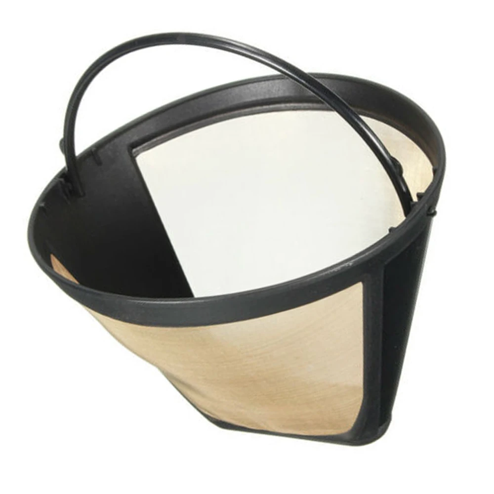 304 Stainless Steel Coffee Filter Coffee Machine Reusable Detachable Handle Funnel Baskets Drif Coffee Filter Cup