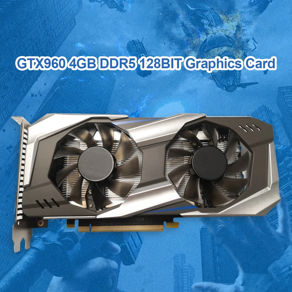 PC Video Card Original GTX 960 4GB 128Bit GDDR5 Graphics Cards DVI Cards GTX960 4gb DVI For nVIDIA Geforce Game PCI-Express16X graphics card for desktop