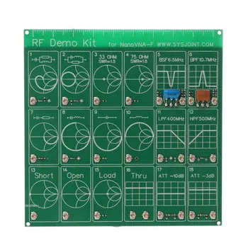 

RF Demo Kit for NanoVNA VNA RF Test Board Vector Network Test Filter/Attenuator PXPE