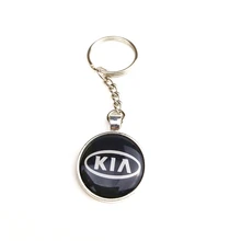 1 шт. Автомобильный логотип брелок для ключей из сплава металлический брелок для автомобиля-Стайлинг для KIA K2 K3 K5 k9 Sorento Sportage R Rio Soul авто аксессуары
