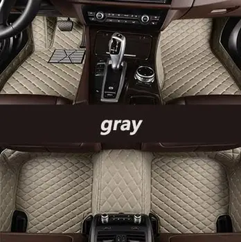 

MSUEFKD Customize For 2005-2018 Mercedes-Benz all model Carpet Leather Car Floor Auto Mats Waterproof Mat 12 color Interior Acc