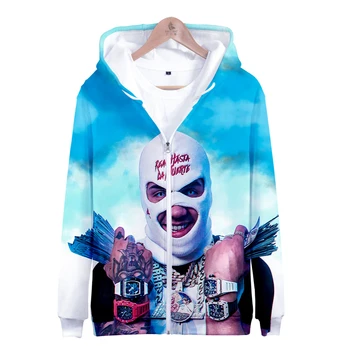 

Anuel AA 3D print Spring Autumn Hoodies Jacket Coat Men Hip Hop Hoodies Sweatshirt Streetwear Zipper Cardigan Clothing