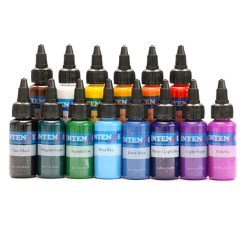 

Senior 14 Colors Tattoo Artists Ink Set, 1oz (30ml)/Bottle Microblading Pigment for Permanent Makeup Color for Body Paint