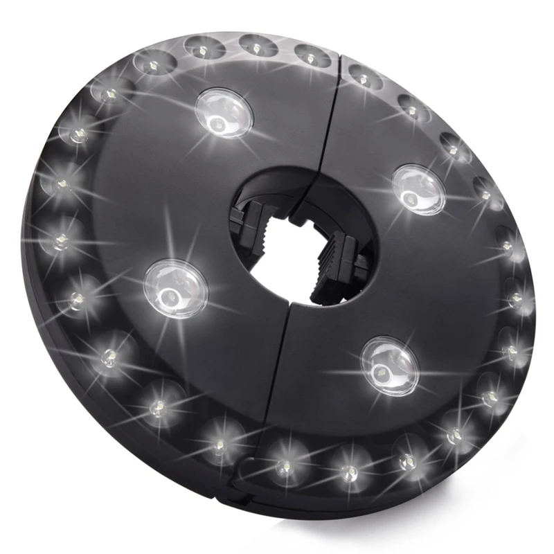 28 Led 200 Lumens Outdoor Cordless Patio Umbrella Pole Light Garden Portable Camping Tent Lamp Emergency Light With Hooks