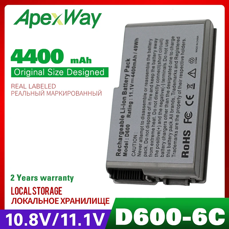 Аккумулятор для ноутбука Dell Latitude D500 серия D600 11 1 В D505 D510 D520 D530 D610 4M010 4P894 6Y270 9X821 BAT1194