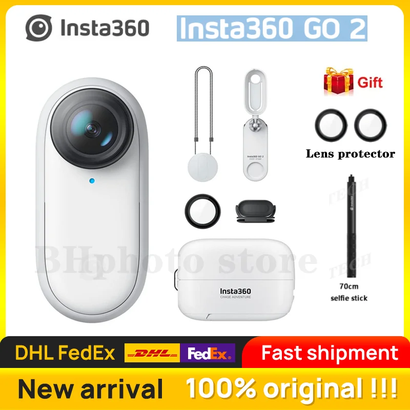Миниатюрная портативная Экшн-камера Insta360 GO 2 для IPhone и Android Go | Электроника