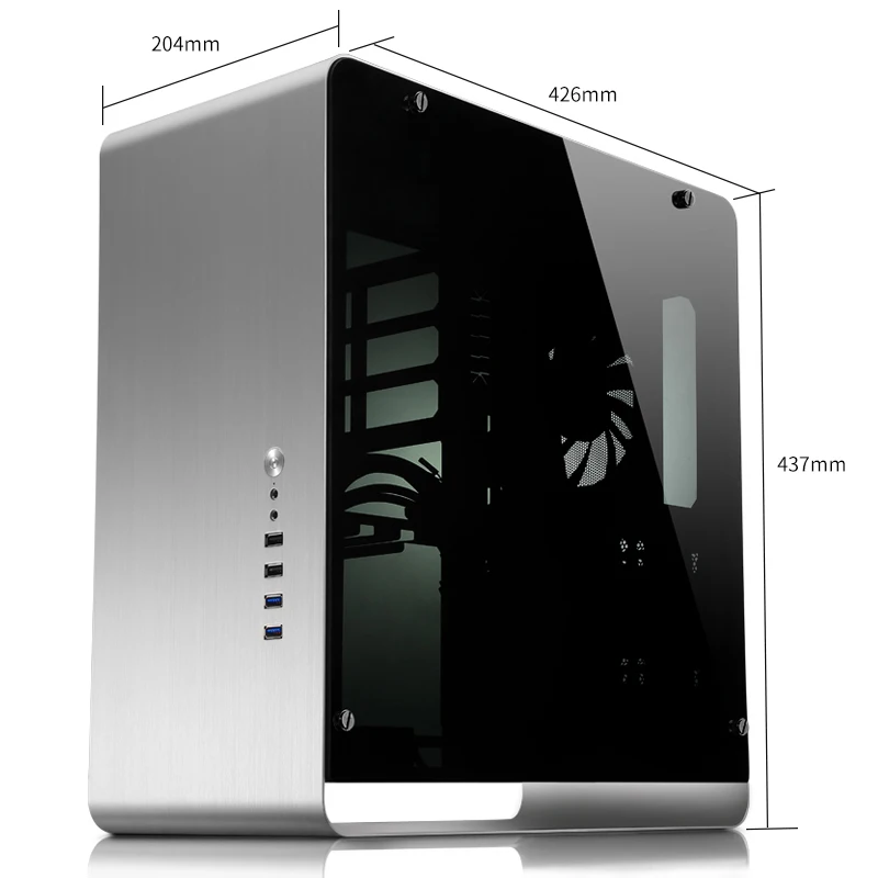 JONSBO UMX4 ATX чехол для компьютера из закаленного стекла боковая прозрачная версия Шасси поддержка atx материнская плата 240 Холодный ряд