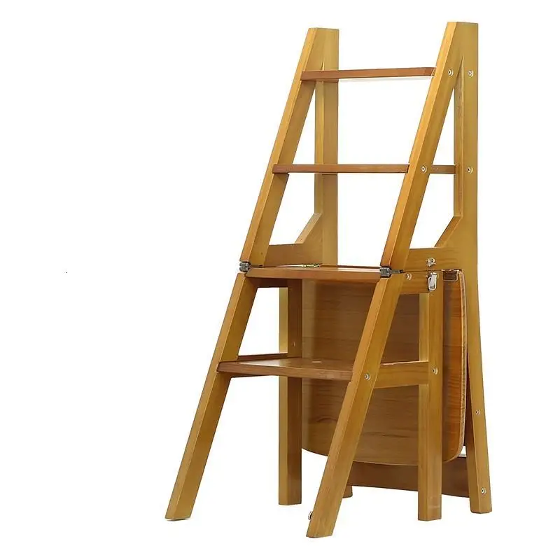 Кухонная лестница Marches Dobravel складной Плетеный Tangga Lipat Escalera Madera стремянка стул Escabeau Escaleta ступенчатый стул - Цвет: Number 17