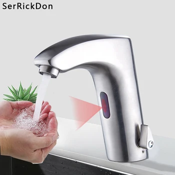 

Fast Shipping Sensor Basin Faucet Electric Touch Faucet Touchless Sink Basin Tap Hot And Cold Mixer Taps Crane torneira da bacia