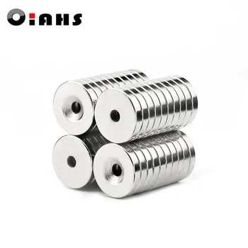 

500pcs 15 x 3 mm Hole: 4.2mm super Strong Round Neodymium Countersunk Ring Magnets Rare Earth N50 Free Shipping