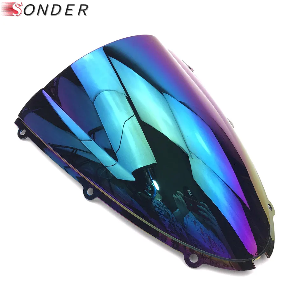 Motorcycles Windshield WindScreen Screen For 2005 2006 2007 2008 Kawasaki Ninja 636 ZX6R ZX-6R ZX10R ZX-10R ZX 6R 10R Black motorcycle windshield