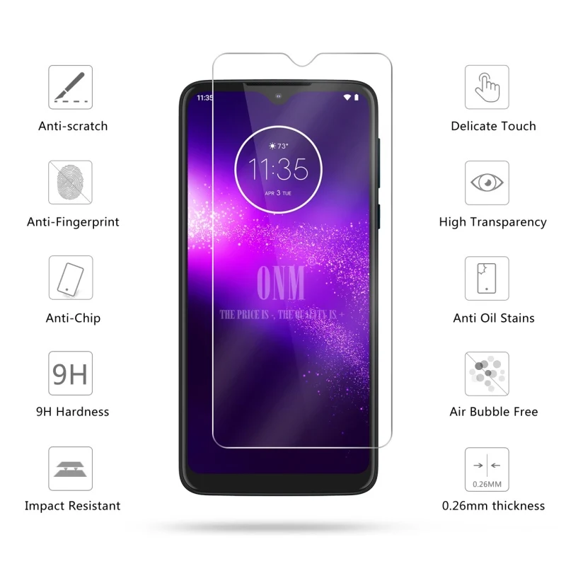 2 шт закаленное стекло для Motorola One Macro glass защита экрана 2.5D Закаленное стекло для Motorola One Macro защитная пленка