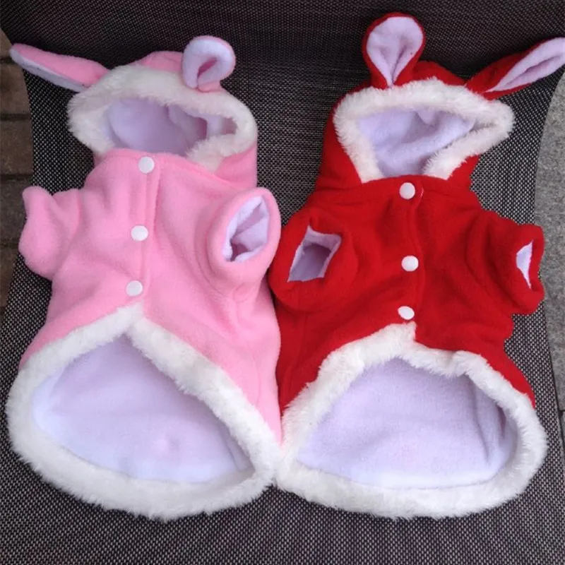Одежда для домашних животных, котов Mascotas костюм Одежда для домашних животных толстовки милый кролик Кошка Одежда Щенок флис теплая куртка для питомца, кошки наряд 35 A1