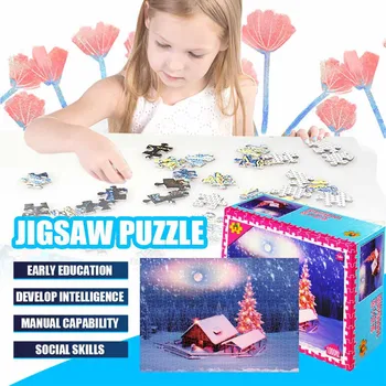 

1000Pcs Adult Children's Educational Holiday Gift Puzzle Toy Landscape Puzzle kids toys brinquedos juguetes zabawki игрушки New