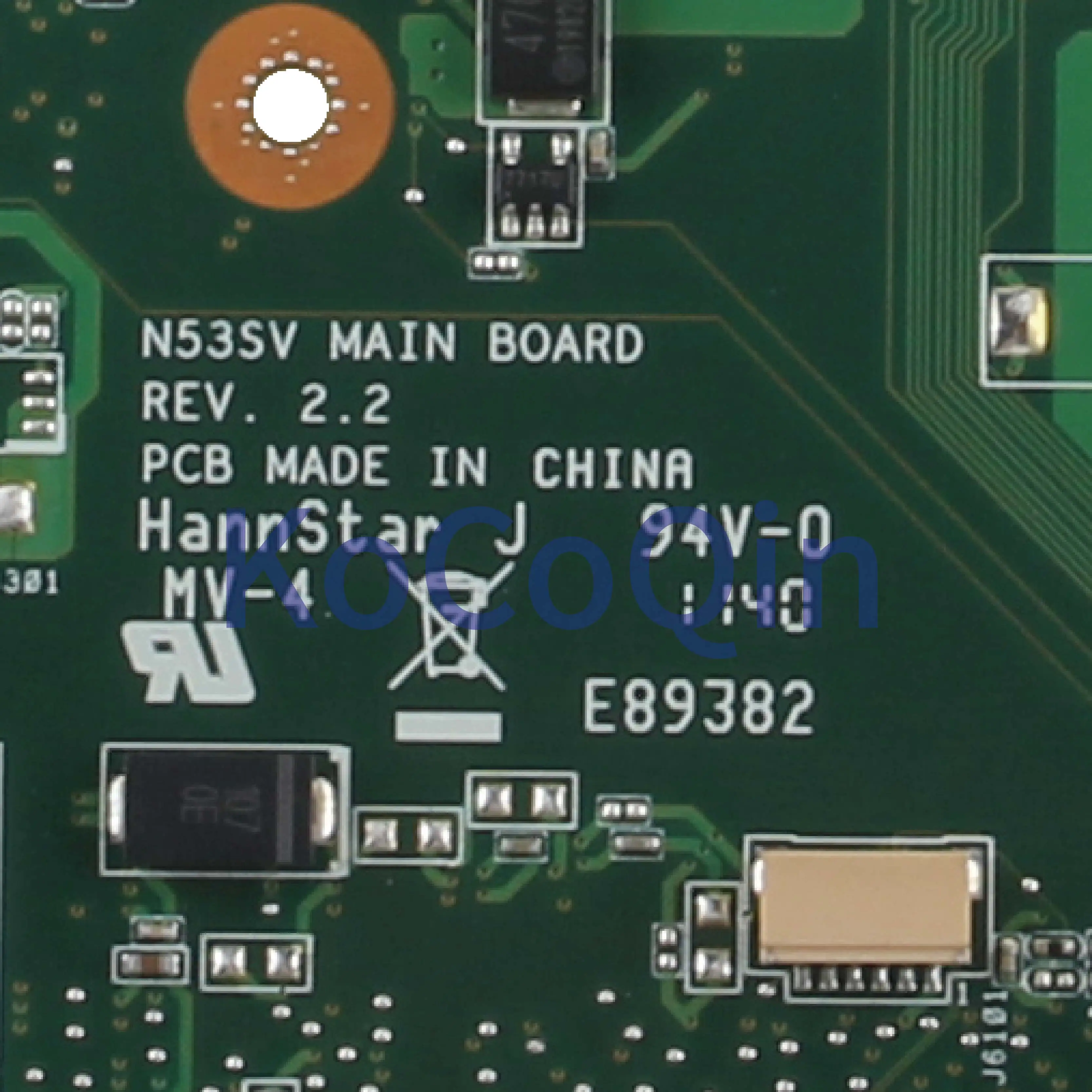 KoCoQin материнская плата для ноутбука ASUS GT630/2 ГБ 4* слотов для карт N53SN N53SM N53SV N53S материнская плата REV.2.2 HM65 N12P-GT-A1 60-N4PMB1300