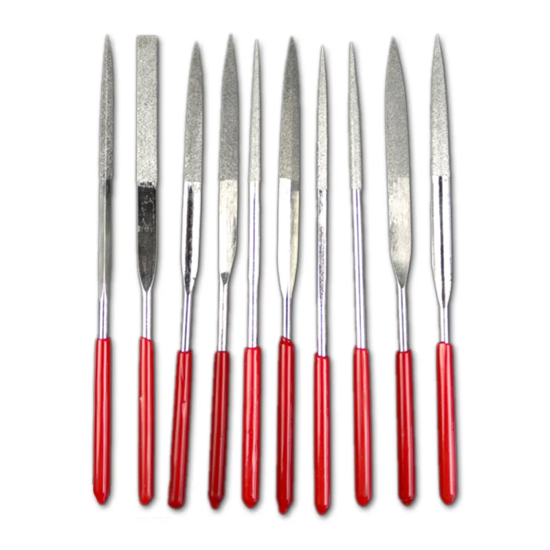 

UCHEER 10pcs Electroplated diamond file shaping Rasp Carving Tools Metal Filing Woodworking DIY Folder Hobby Hand Mayitr