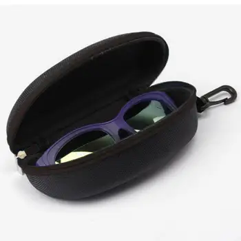 

Portable Zipper Eye Glasses Box Sunglasses Clam Shell Hard Eyewear Case Protector Bag Storage Bag