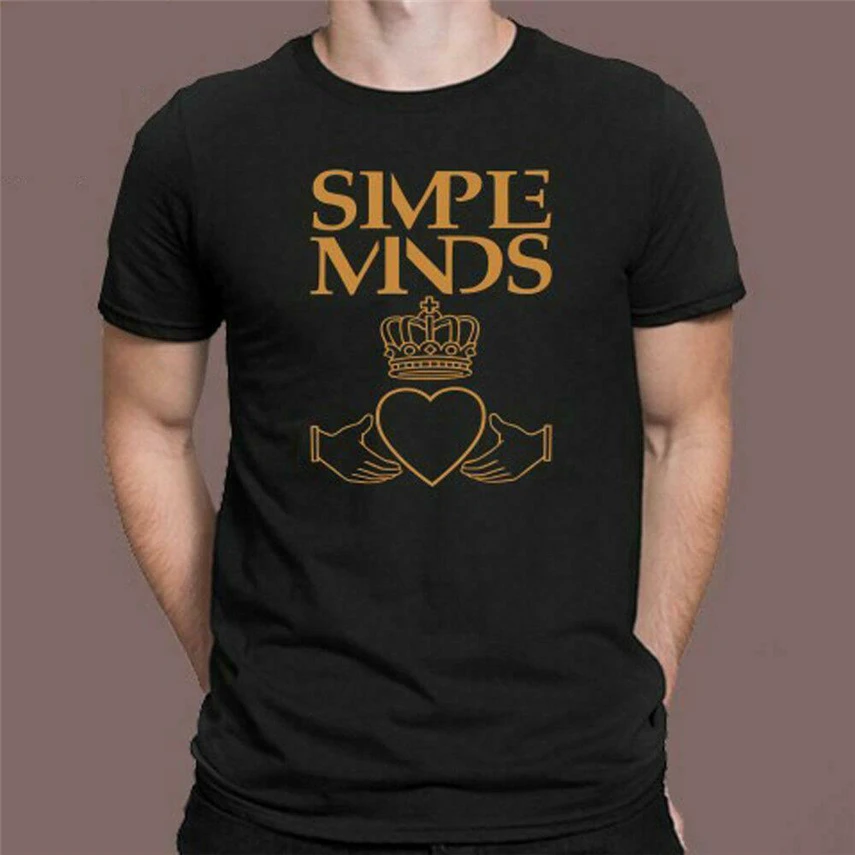 Мужская черная футболка Simple Minds The Anchoress Rock Band размер S M L XL 2XL 3XL забавный дизайн