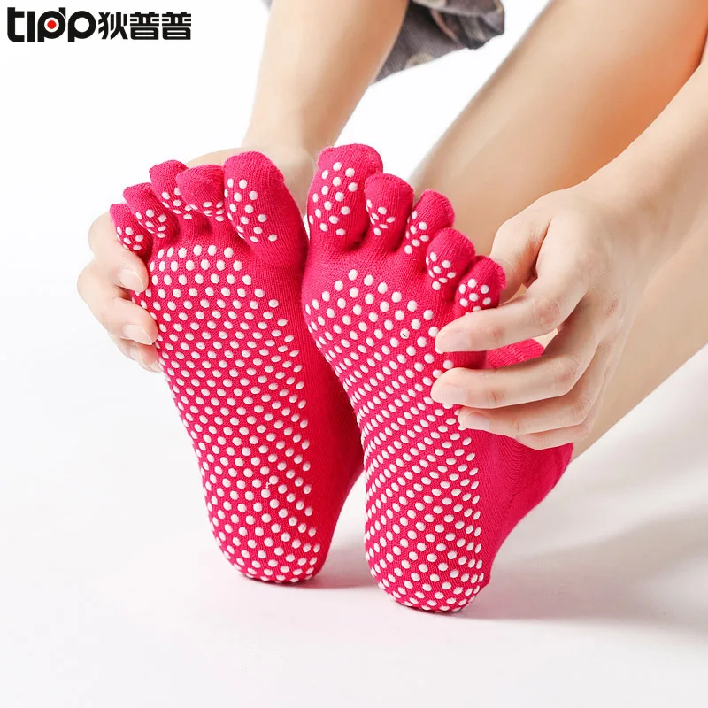 

Yoga Socks Toe Socks All-Inclusive Yoga Socks Women's Non-Slip Dispensing Yoga Gym Floor Socks Sports Socks