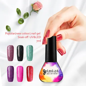 

Lghzlink UV Gel Nail Polish Pure Color Soak Off Semi Permanent Gel Varnish Nail Art Gelpolish Lcuky Gel Lacquer Hybrid Gellak