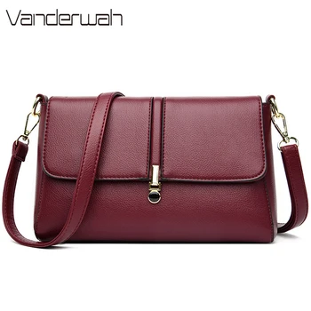 

Casual High Quality Pu Leather Shoulder Bag for Women 2020 Purses and Handbags Luxury Designer Simple Female Brand Crossbody Bag