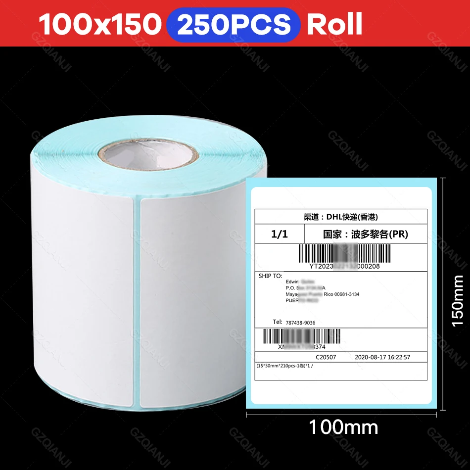 2021 Lastest USB Thermal Shipping Address Printer Waybill 100 110mm Shipping Label Printer For Express Logistic Label Paper Roll peri page printer Printers