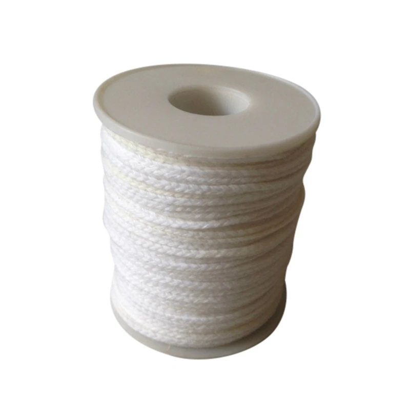 Hot 61m x 2mm Eco-friendly Smokeless Cotton Core Spool Cotton Square Braid Candle Wicks Wick Core For Candle Making Supplies