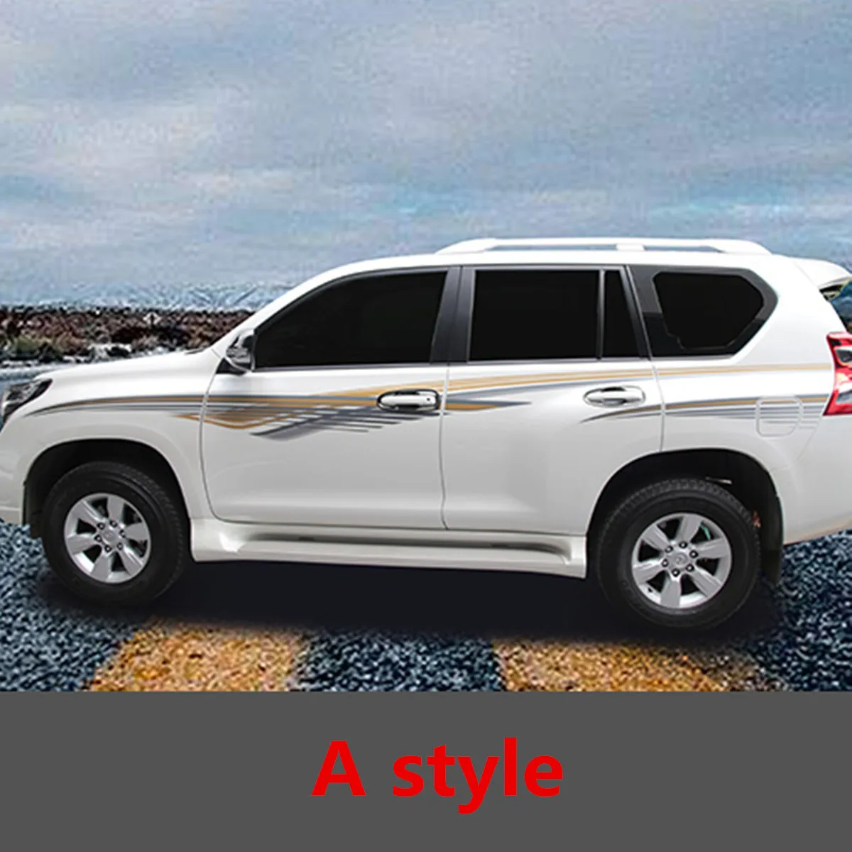 

Body Sticker Pull for Toyota Land Cruiser Prado 150 2010 2011 2012 2013 2014 2015 2016 2017 2018 2019 Accessories