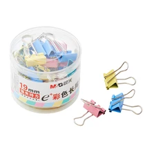 40 шт цветные 19 мм металлические скрепки для бумаги зажим длинный хвост связующий для документов канцелярские товары для школы офисные папки