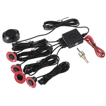 

1 Set 4 Sensors Buzzer 16.5mm Car Parking Sensor Kit Reverse Backup Radar Sound Alert Indicator Probe System PZ330-XK16.5