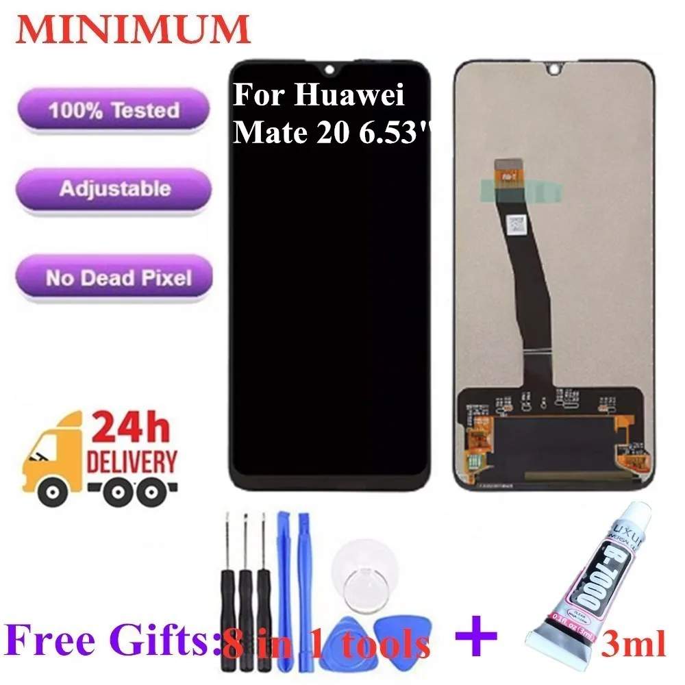 

For Huawei Mate 20 HMA-L29 6.53" LCD Display Touch Screen Digitizer Assembly For Huawei Mate20 MT20 LCDs + Gift