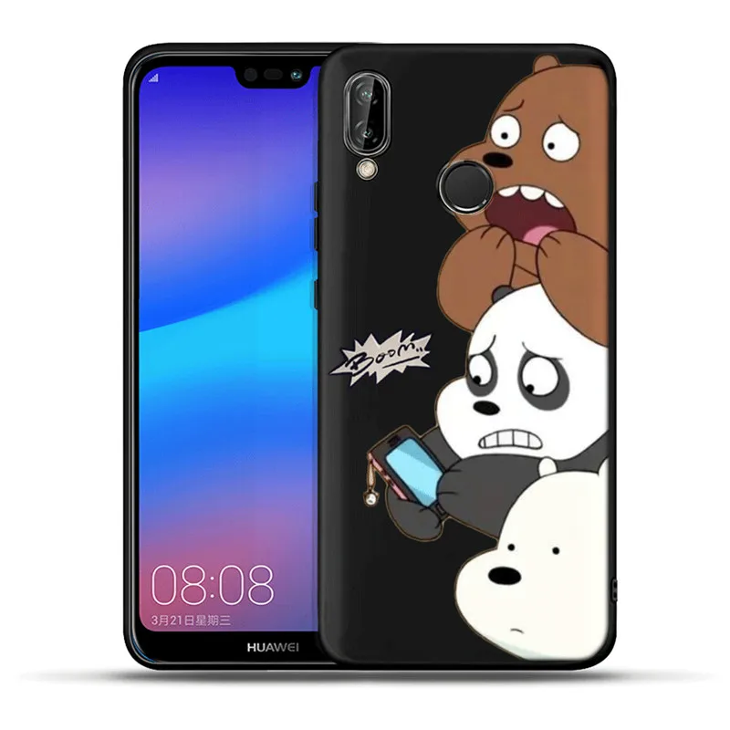 Силиконовый чехол с милой пандой для телефона huawei Mate10 20 Lite Pro P8 P9 P10 P20 Lite P20 P30 Pro P Smart Smart Coque Shell