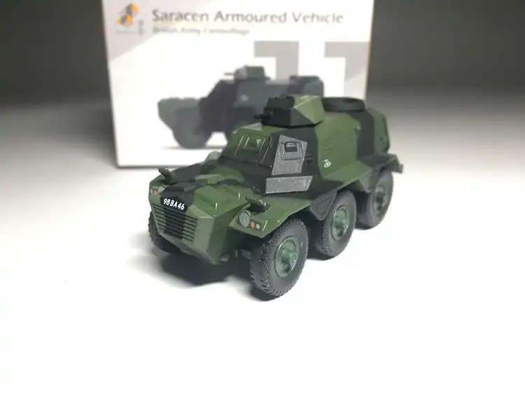 Tiny 1/110 Saracen Armoured Vehicle British Army Camouflage ATC64786 Die Cast Model Car Collection Limited