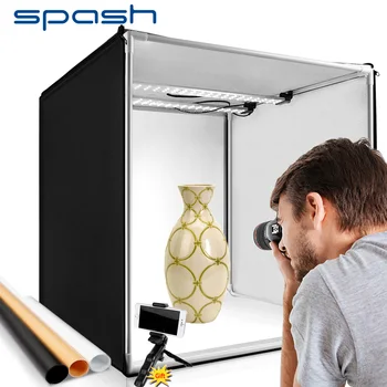

SPASH photography box 80cm light box folding softbox wiht 3 colors background photo box for photographc shooting tent lightbox